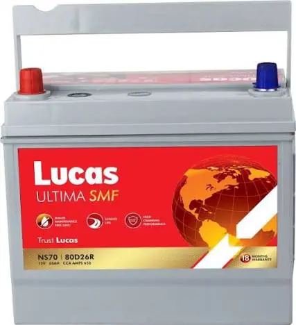 NS70 Globatt Battery (SMF 18M Warranty)