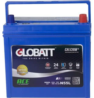 Globatt NS60L Automotive Battery – Maintenance Free Car Battery