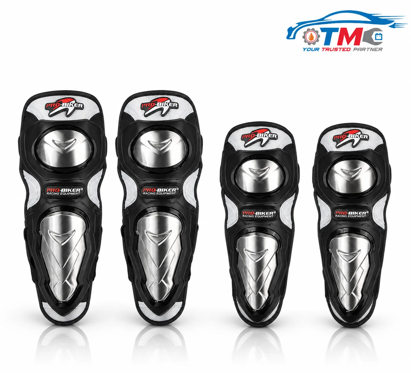 PRO-BIKER Elbow & Knee Guard – Hard Fiber Shell Motorcycle Protective Gear